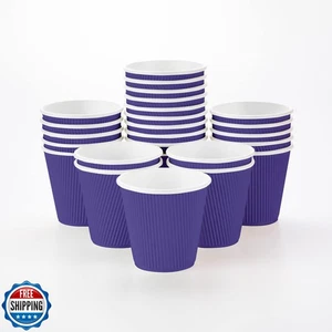 Tazas de café desechables de doble pared de 8 onzas para restaurante, 500 roya aisladas - Imagen 1 de 5