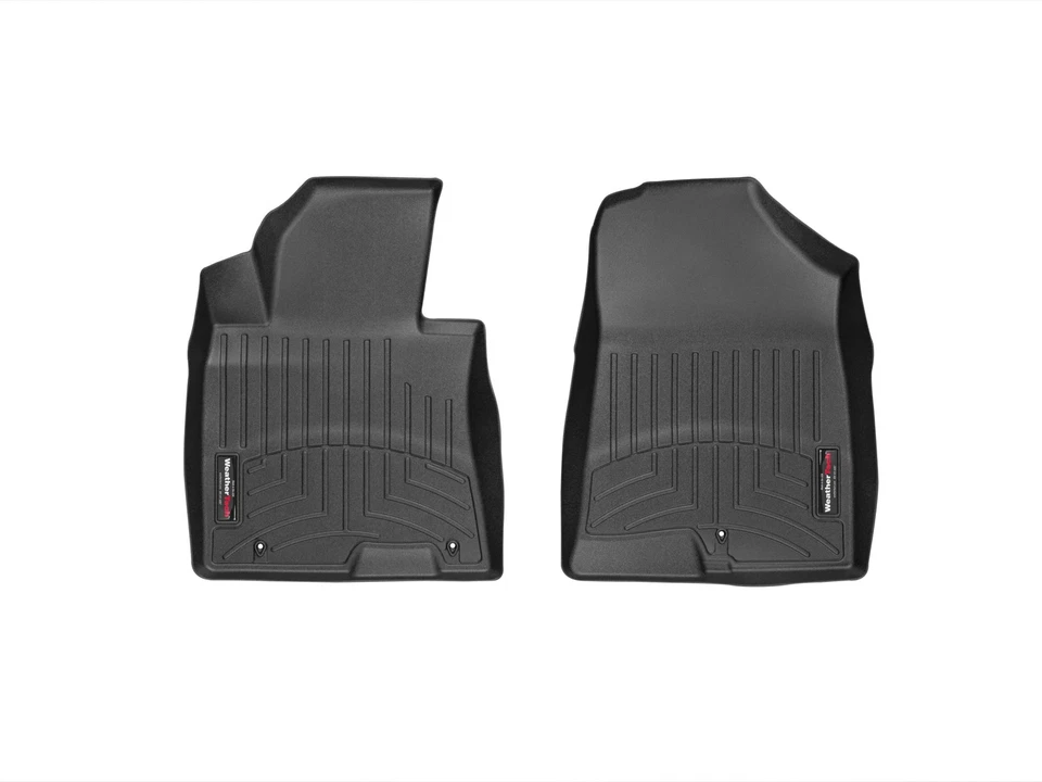 WeatherTech FloorLiner for 2013-2017 Hyundai Elantra GT - 1st Row, Black - Image 1 of 4
