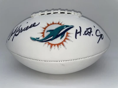 Bob Griese Autografiado Miami Dolphins Logo Fútbol con Corte - Beckett con Holograma Foto 1 de 4