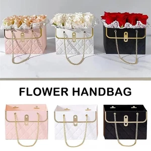 8Pcs Paper Flower Gift Bags Waterproof Bouquet Gift Box Empty for Graduation - Picture 1 of 16