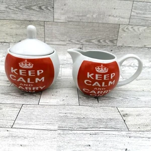 Creative Tops British KEEP CALM and CARRY ON Sahne- & Zuckerdosen - Bild 1 von 9