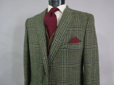 VTG J Press heavy tweed two button side vented full canvas sport coat 44 R - Image 1 of 4