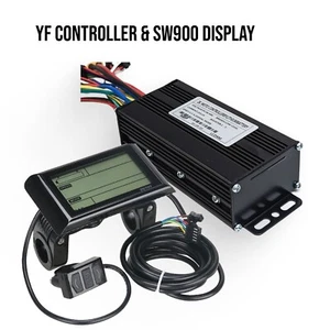 Ebike Controller Sine Wave 36/48V YF 25A + SW900 Display 1000W Kit Dual Mode - Picture 1 of 5