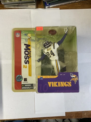 Mcfarlane Toys Randy Moss Figure  NFL Series 10 White Variant 2004 New Cover