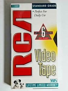 RCA video cassette tape VHS blank 6 hour T-120H Standard Grade sealed - Picture 1 of 4