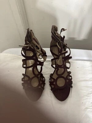 Women’s Report Burgundy High Heeled Sandals - Never Worn - Size 10  4” Heel  - Image 1 of 4