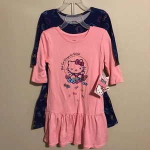 NEW WITH TAGS! Hello Kitty (2 pack) dresses! Girl size XS 4/5 - Picture 1 of 3