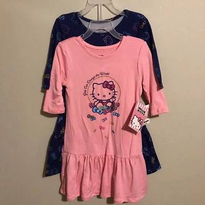 NEW WITH TAGS! Hello Kitty (2 pack) dresses!  Girl size XS 4/5 - Image 1 of 3