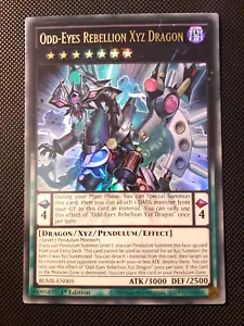 Yu-Gi-Oh! Odd-Eyes Rebellion Xyz Dragon, BLMR-EN005, Ultra Rare, 1.Ed., ENG, NM - Bild 1 von 5