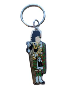 VTG Glen Appin Scotland Pipers Bagpipes Souvenir Keychain Key Ring Metal Gold - Picture 1 of 4