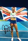 Jessica Ennis Signed 12X8 Photo RIO 2016 Olympics AFTAL COA (J)