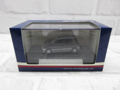 1:43 Hi-Story Daihatsu Mira Turbo 1990 TR-XX EFI AVANZATO Black/Silver Model Car - Image 1 of 4
