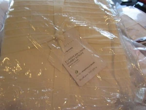 Pottery Barn European linen white striped dobby ladder full queen duvet New  - Picture 1 of 2