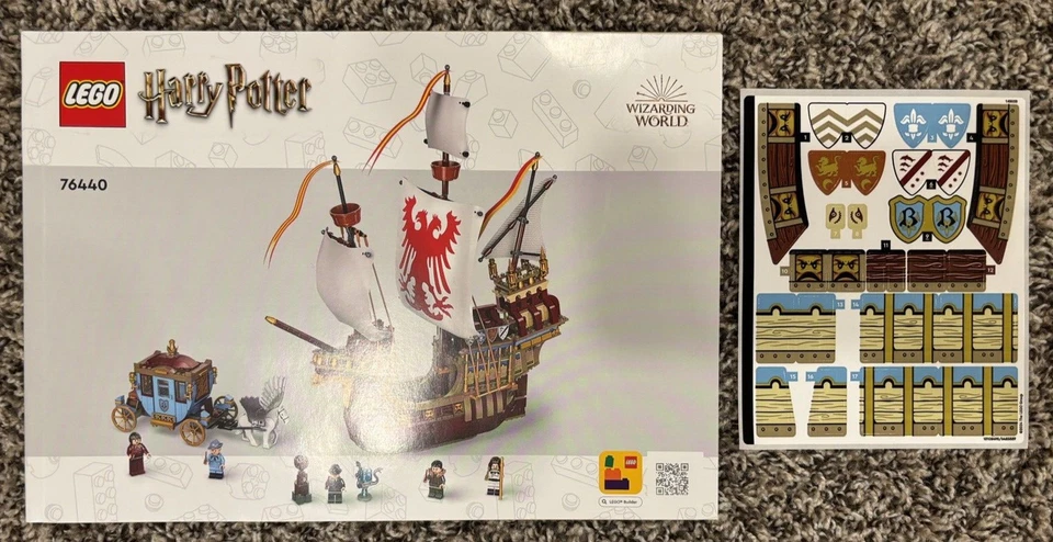 Lego NUEVO Instrucciones / Manuales + Juego de Pegatinas SOLO Set 76440 - Triwizard HP Foto 1 de 1