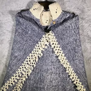Handgefertigter Hexenmeister Zauberer Fee Gothic Whimsicore Royalty Wolle schwer Cape Robe - Bild 1 von 10