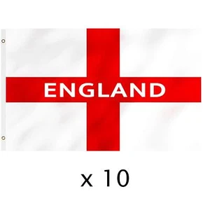 England Football Hanging Flag Banner Large World Cup Lions Lionesses 36" x10 - Picture 1 of 1