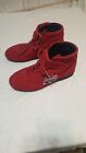 Mens G Force Racing Shoes Sz 11.5 Po11398 Red Suede New No Box