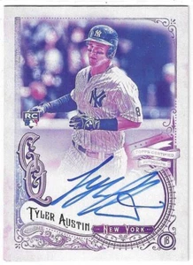 2017 TOPPS GYPSY QUEEN TYLER AUSTIN AUTO RC KARTE #GQA-TA NEW YORK YANKEES - Bild 1 von 2