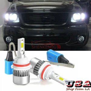 Par 9007 Bombillas Faro LED 6000K Blanco para Ford F150 1997-2003 F250 97-2004 - Imagen 1 de 12