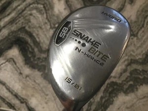 Snake Bite N-Hance Hybrid 15/3i Golf Club TaylorMade Tour R-80 Graphite 42” NICE - Picture 1 of 12