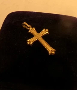 COLGANTE CRUZ DE ORO 14K Joyería Cristianismo - Imagen 1 de 8