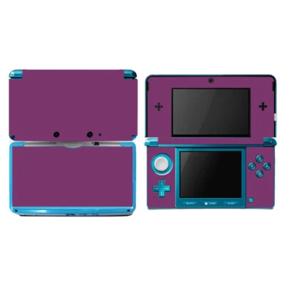 10 Pure Clean Solid Skin Sticker Case Protector for Nintendo 3DS - Image 1 of 4