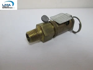 KUNKLE 48A PRESSURE RELIEF VALVE 57 SCFM 1/4NPT 100psi BRASS ***NEW - Picture 1 of 3