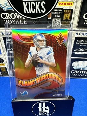 2021 Panini Phoenix - Flame Throwers #FT-23 Jared Goff Silver - Image 1 of 2