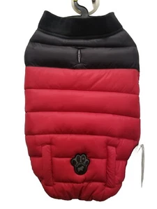 Canada Pooch Summit Stretch Vest Puffer Dog Jacket Size 16 Red Black NWT - Picture 1 of 11