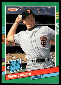 1991 Donruss Steve Decker Rookie San Francisco Giants #428