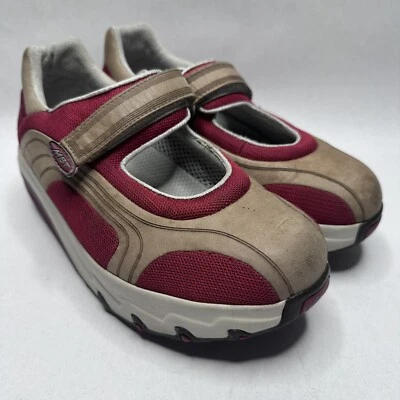 MBT Lami Birch Walking Shoes Mary Jane Toning Hook Loop Leather Beige Womens 7.5 - Image 1 of 4