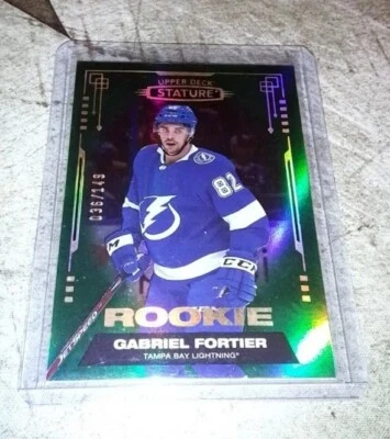 2021-22 Upper Deck Stature Rookies Green /149 Gabriel Fortier #172 Rookie RC - Image 1 of 2