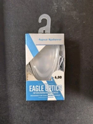 Aqua Sphere Single Optical Lens for Eagle Swim Goggle -6.0