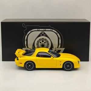 POLAR MASTER 1:18 Mazda RX-7 SPEED PLM22-002-1 Alloy Diecast Model Car Yellow - Picture 1 of 11