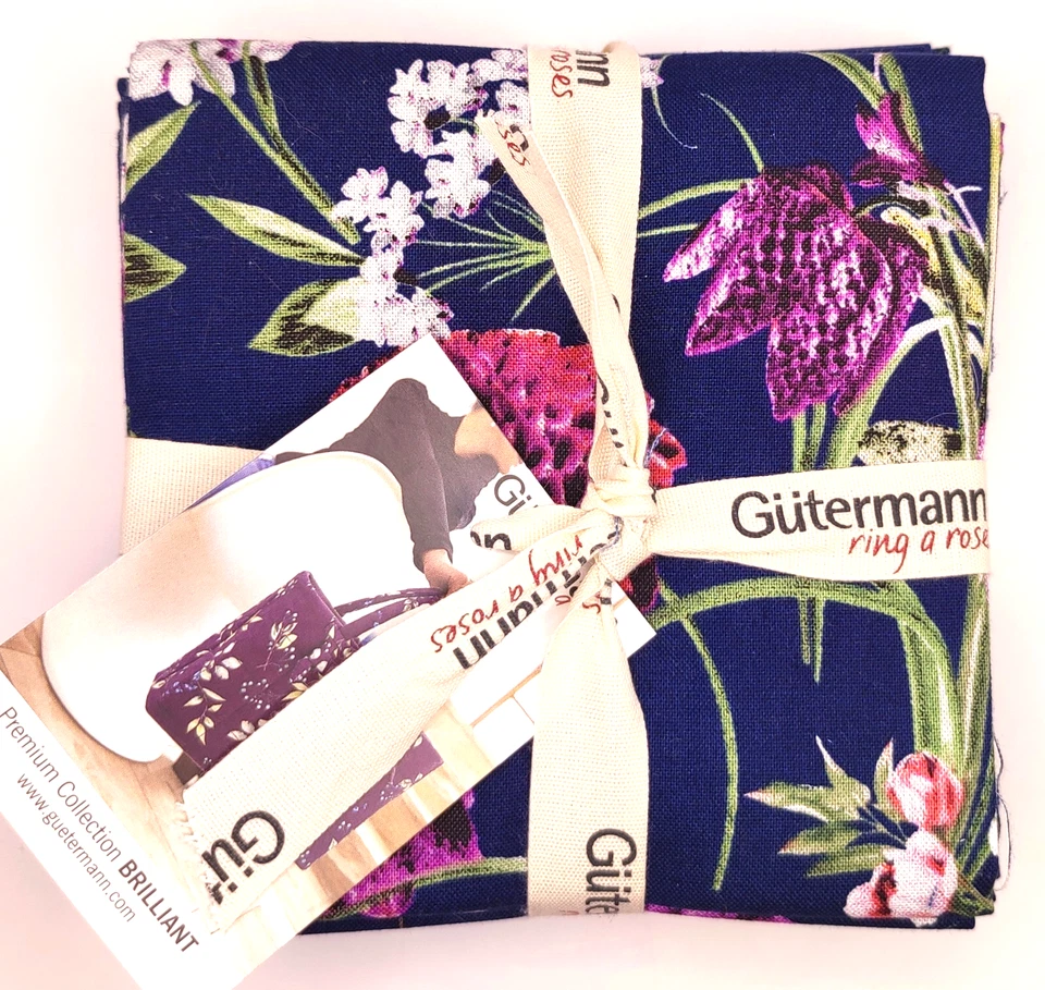 Patchwork Fat Quarter Pack 5 Stk Gütermann Ring a Roses Brilliant Most Beautiful - Bild 1 von 1