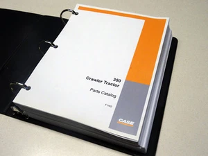 Case 350 Crawler Dozer Bulldozer Parts Catalog, Manual, List, Book, NEW w/Binder - Picture 1 of 4