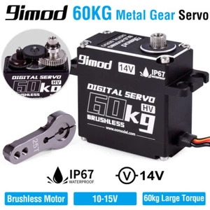 Brushless Motors 60KG RC Servo 14V HV High Torque Steering Servo for 1/10 RC Car - Bild 1 von 15