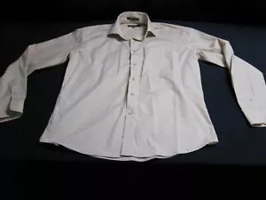 Henri Picard by Don Jonathan Mens Long Sleeve Button Up tan 15.5 34/35 ~ 8886 - Picture 1 of 6