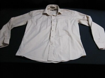 Don Jonathan Henri Picard 男式长袖纽扣棕褐色 15.5 34/35 ~ 8886 — 第 1/4 张图片