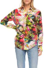 Robert Graham Woman's NWT Gabriela Birds in Flight Silk Shirt Size XSmall $348