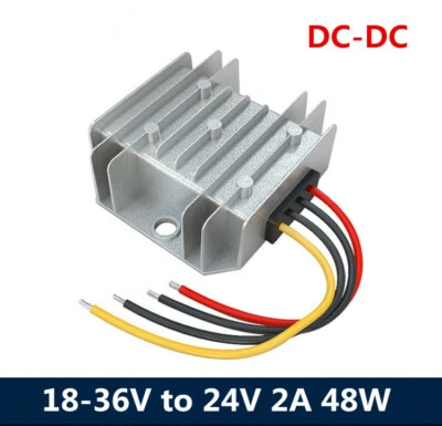 DC voltage regulator 24V to 24V buck-boost module 18-36V to 24V 2A 48W - Image 1 of 4