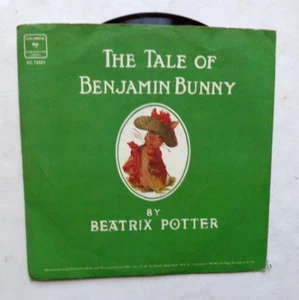 BEATRIX POTTER THE TALE OF BENJAMIN BUNNY - 45 RPM RECORD AND PICTURE SLEEVE - Picture 1 of 3