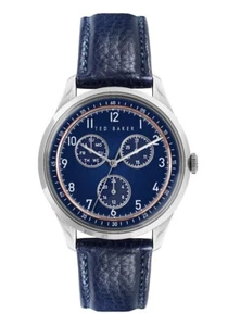 Ted Baker Mens Watch with Blue Dial and Blue Leather Strap BKPDQS107 - Picture 1 of 4