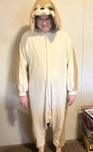 SAZAC Kigurumi Fennec Fox One Size Animal Fleece Polyester Cosplay Pajamas - Picture 1 of 16