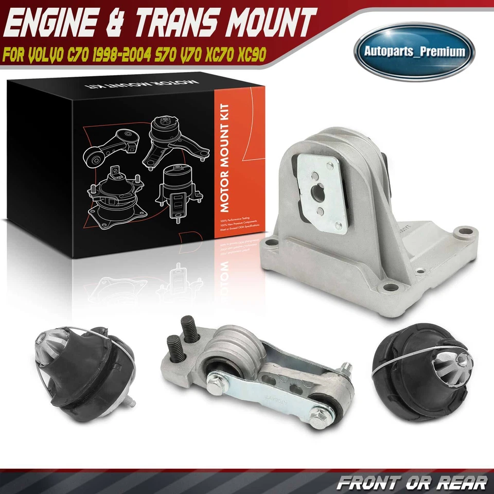 4x Motor de motor y soporte de puntal de par para Volvo C70 1998-2004 S70 V70 XC70 XC90 Foto 1 de 4