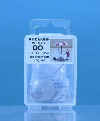 P & D Marsh PDPW78 Glace Crème Chariot Jauge D'Oo non Peint Métal Blanc Kit - Photo 1/4