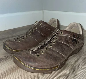 Vintage Dr. Doc Martens AW004 Oxford Schuhe Größe 9 braun Leder - Bild 1 von 13