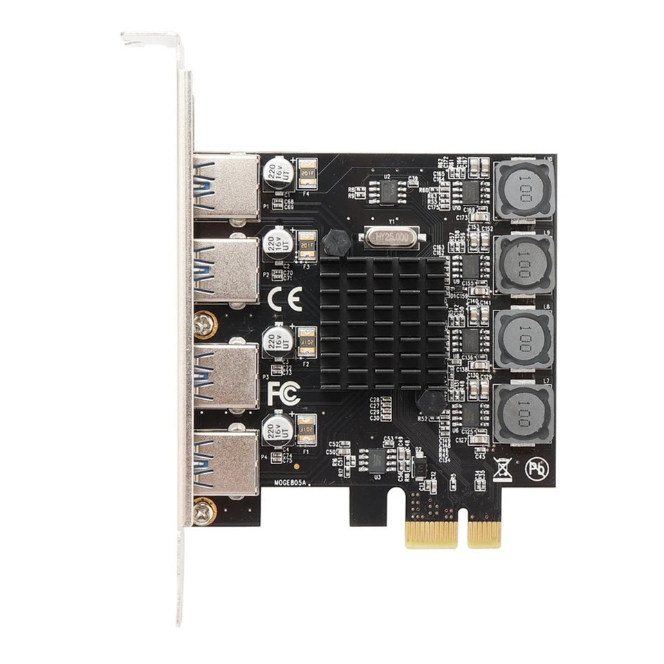 Scheda PCI Express USB 3.0 a 4 Porte Scheda di Espansione PCI-E USB 3.0 Sch1394 - Immagine 1 di 1