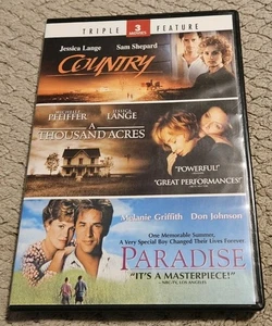 Triple Feature Country, A Thousand Acres, Paradise 2013 DVD Tested Plays - Bild 1 von 5