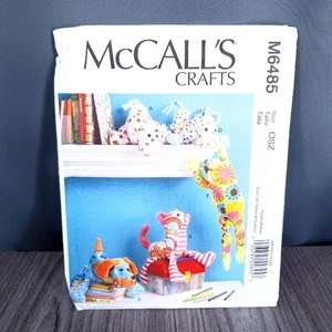 Sewing Pattern Crafts Stuffed Animals UNCUT McCall's M6485 - Picture 1 of 3